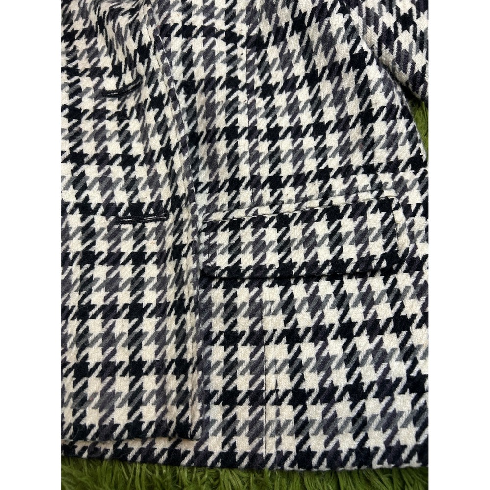 Kim Rogers Jacket Women 8P Black White Houndstooth Button Front Blazer Petite - Picture 12 of 12